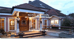 Desktop Screenshot of landgasthof-zum-anker.de